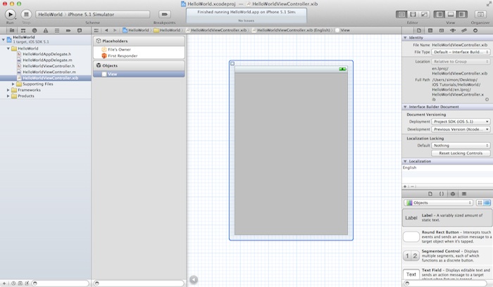 Interface Builder in Xcode