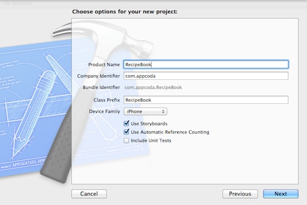 RecipeBook Xcode Project