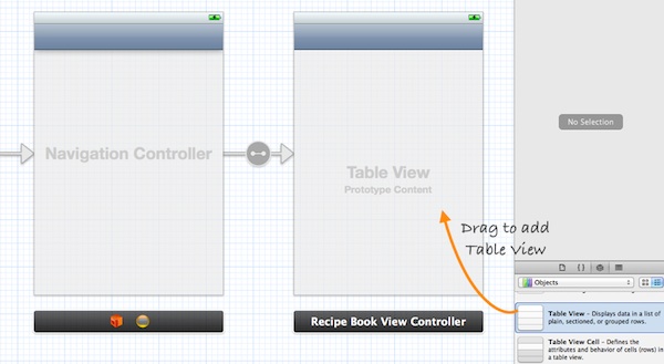 Storyboard Add Table View