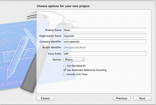 Setting Xcode Project Option