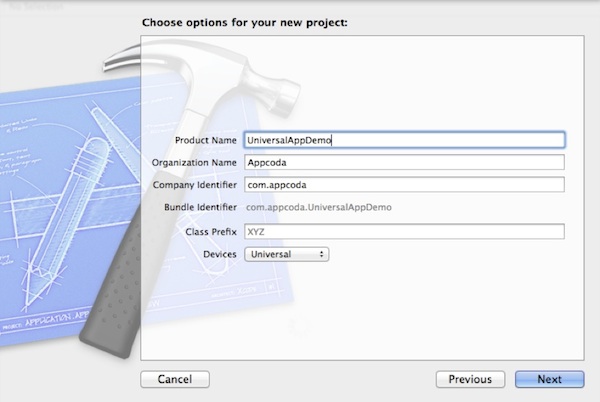 Create Xcode Project