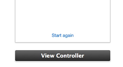 Page View Controller with Start again button