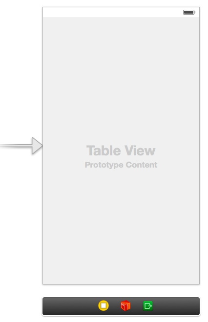Drag a table view from Object Library