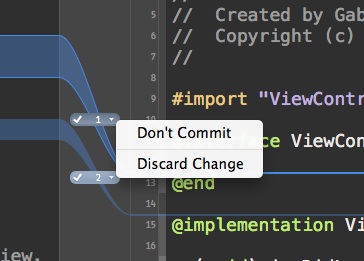 Version Control Xcode - Commit Window