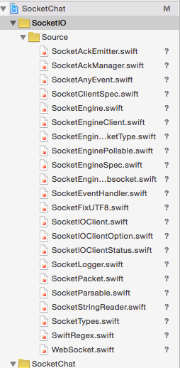 Xcode Socket IO Source