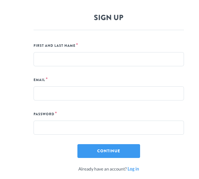 Mixpanel Sign Up