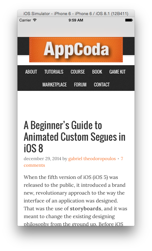 A Look at the WebKit Framework - Part 1
