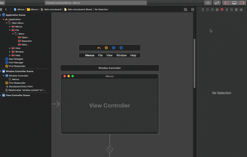 macOS Programming: Using Menus and the Toolbar