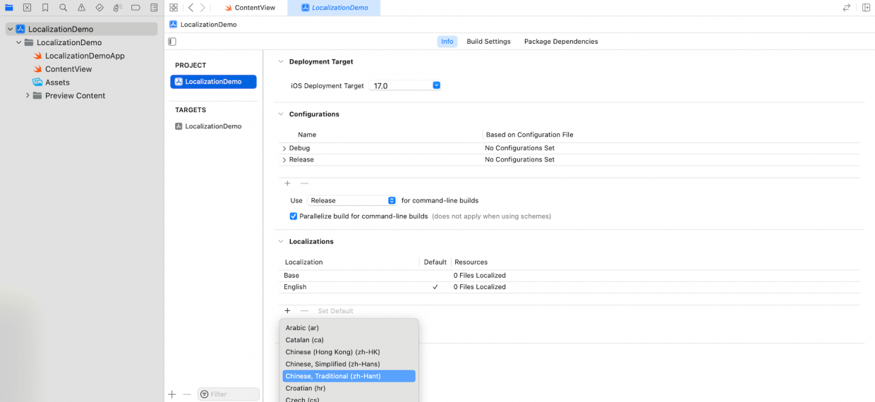 Working with String Catalogs for App Localization in iOS 17