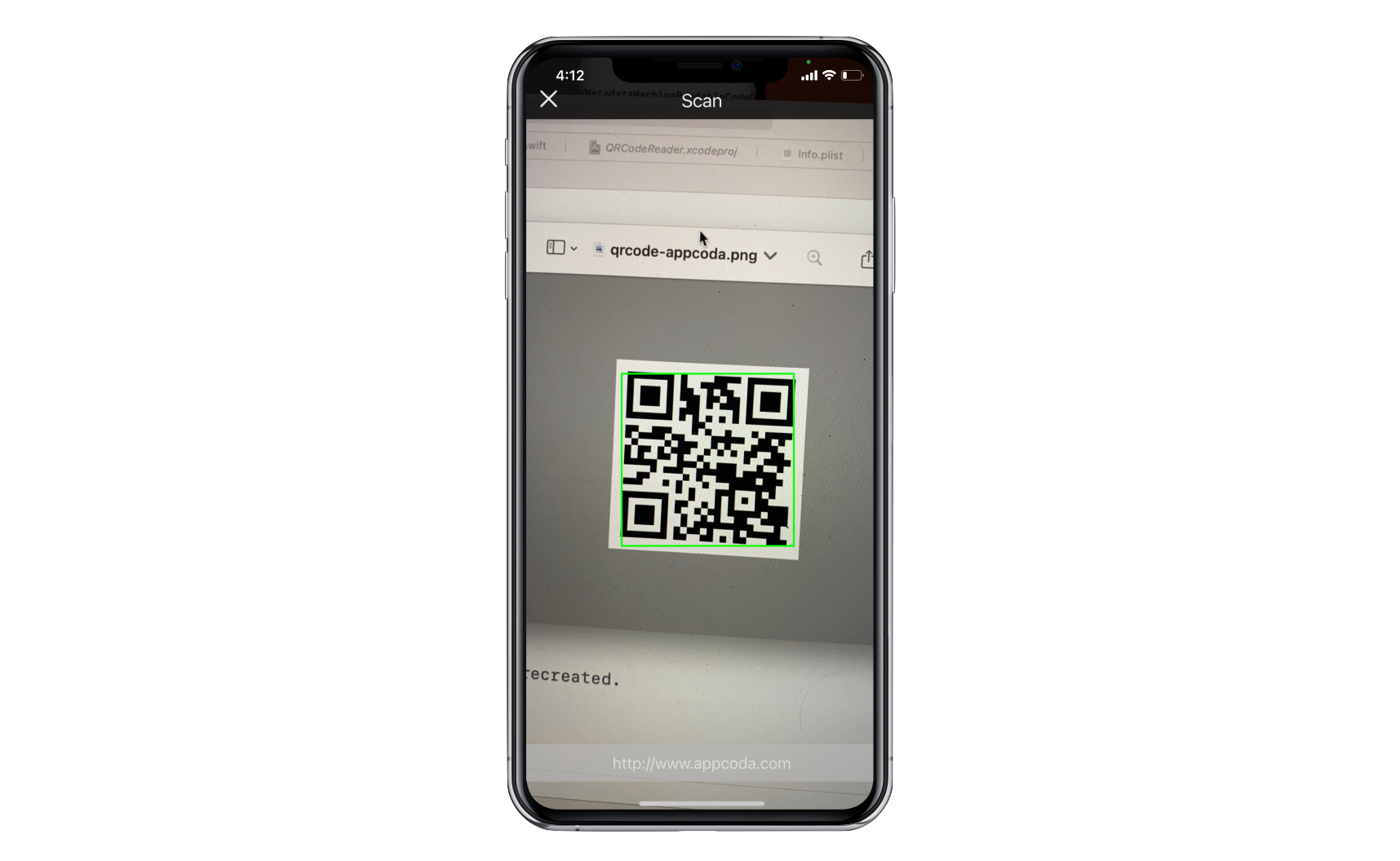 Figure 11.5. Scanning and decoding QR codes