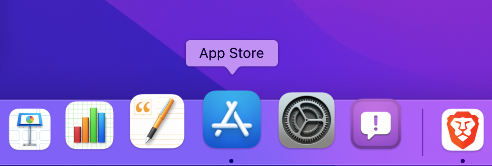 Figure 1-1. App Store icon in the dock