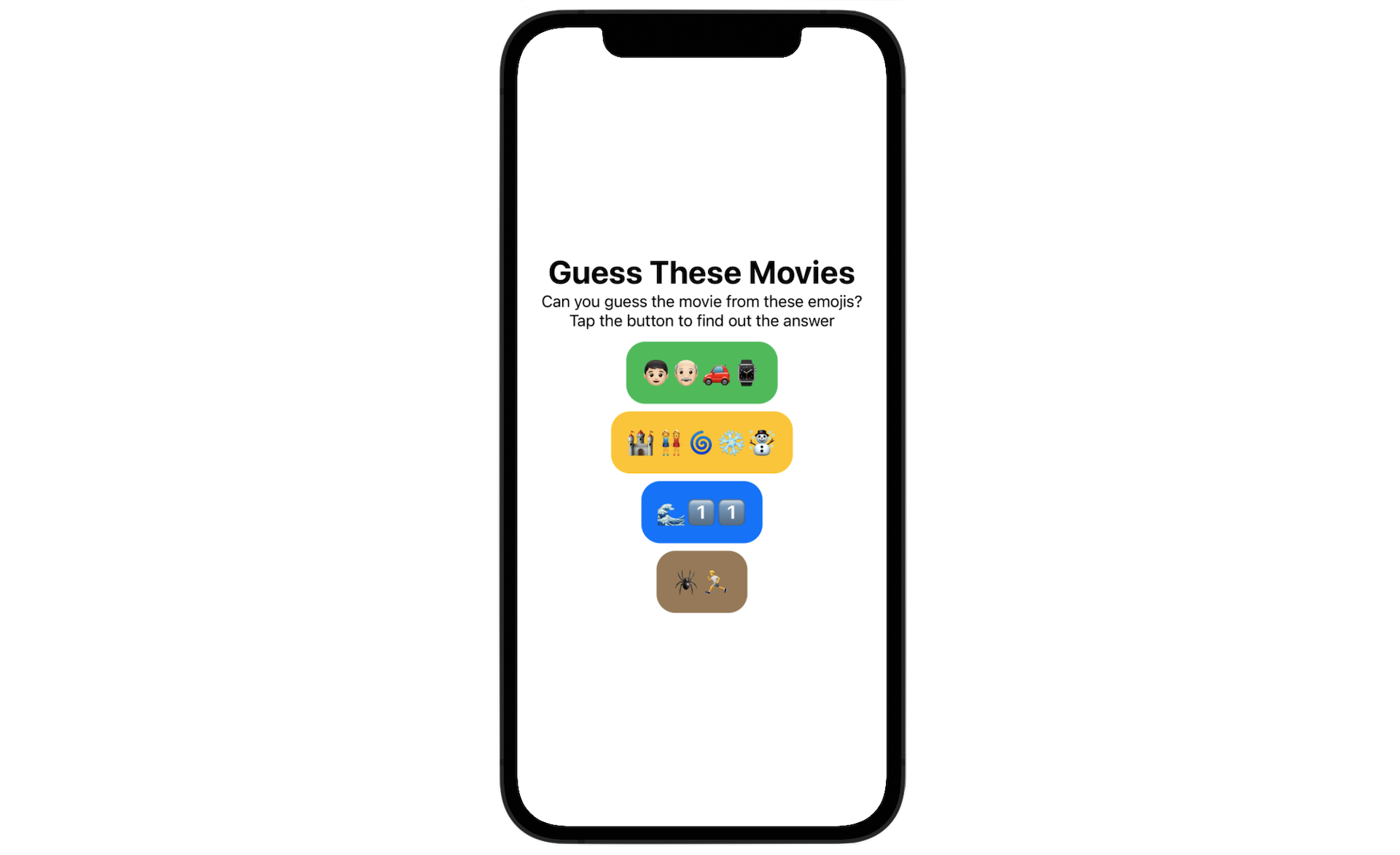 Figure 3-22. Building a Guess these Movies app