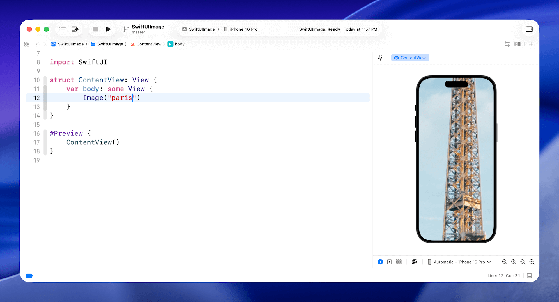 Figure 6. Loading a custom image