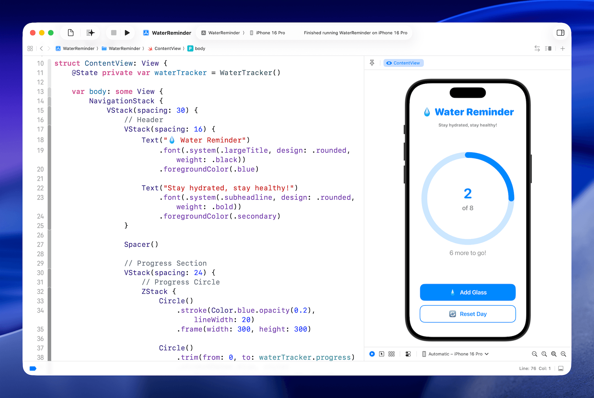 Figure 1. The demo app