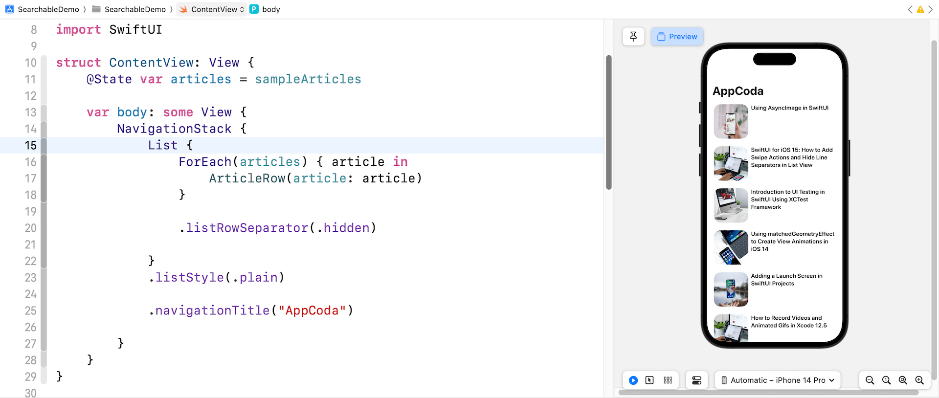 Figure 1. The starter project