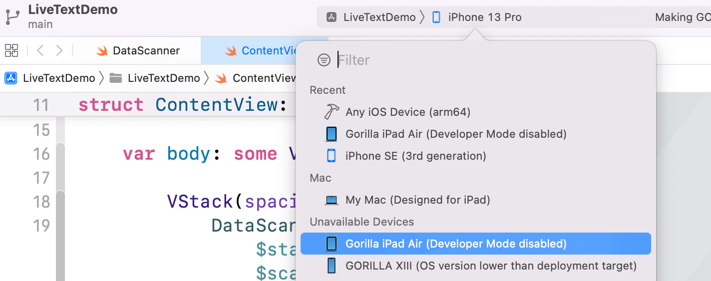 xcode14-developer-mode-disabled