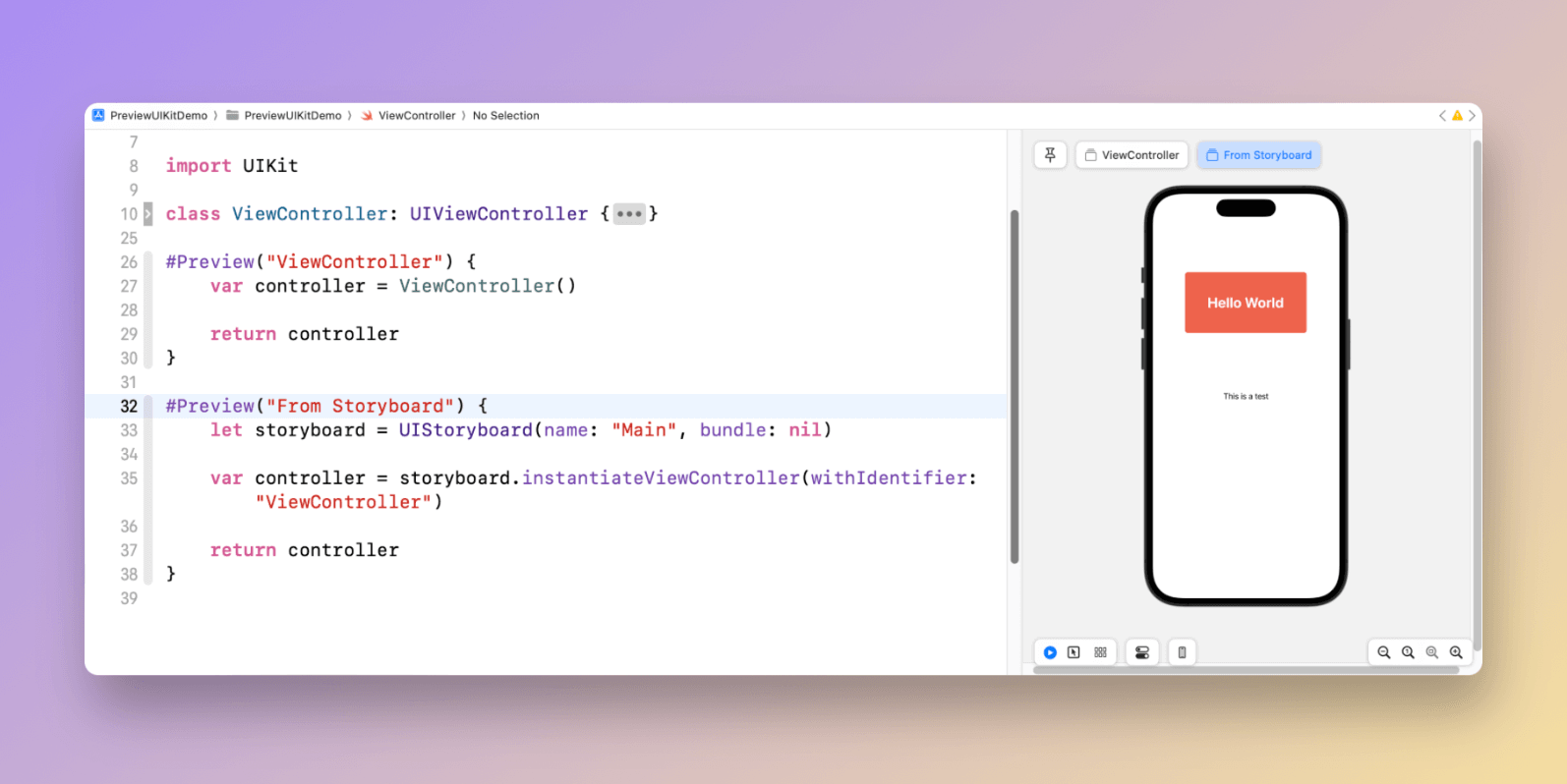 swiftui-preview-storyboard-view-controller